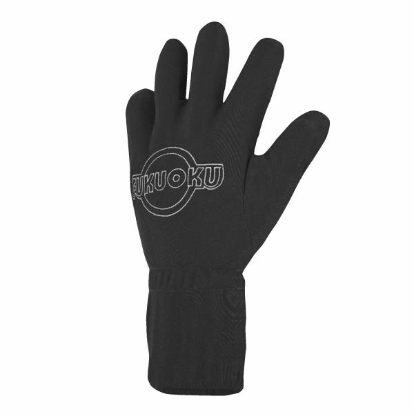 Fukuoku Massage Glove Left Hand Large Black - Click Image to Close