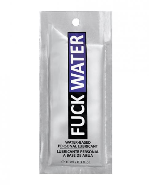 Fuck Water .3 Oz Clear Water Based Lubricant Pillow Packs