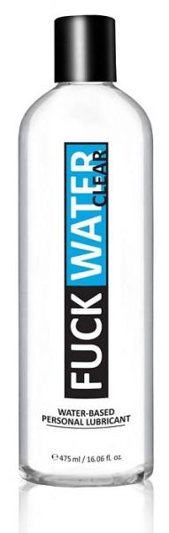 F*ck Water Clear Water Based Lubricant 16oz - Click Image to Close