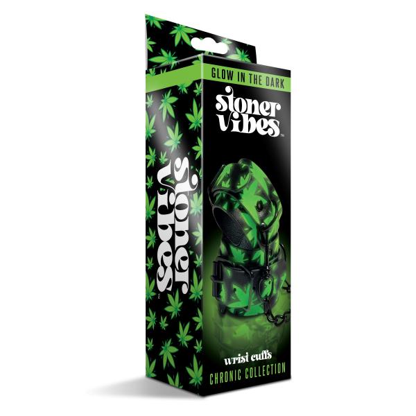 Stoner Vibe Chronic Collection Glow In The Dark Wrist Cuffs