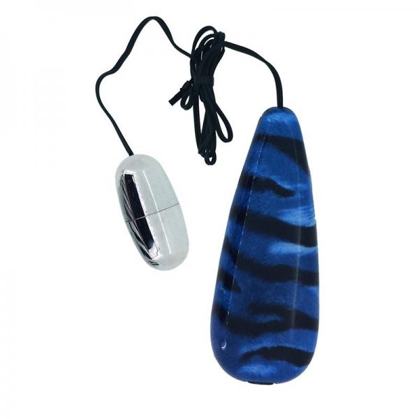 Primal Instincts Blue Tiger Bullet Vibrator - Click Image to Close