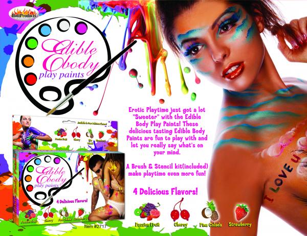 Edible body play paints