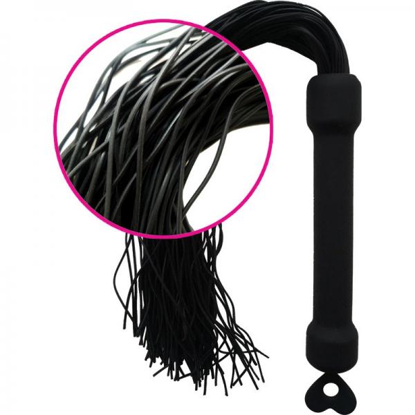 Whip It Black Pleasure Whip With Tassels - Click Image to Close