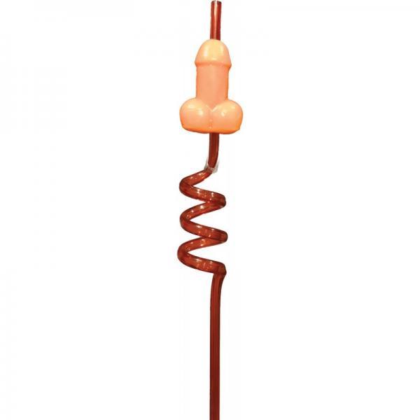 Candy Pecker Straw Hard Candy Strawberry - Click Image to Close