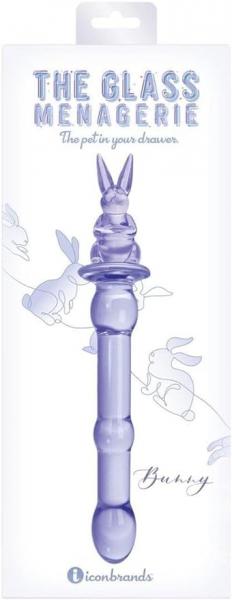 Glass Menagerie Rabbit Purple - Click Image to Close