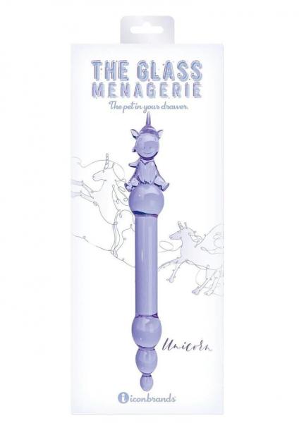 Glass Menagerie Unicorn Purple - Click Image to Close