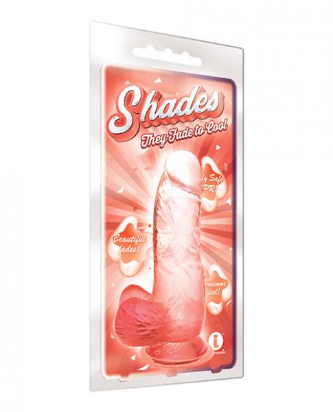 Shades 6in Jelly Gradient Dong Coral - Click Image to Close