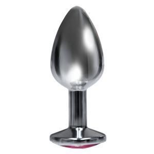 The Silver Starter Bejeweled Steel Plug Violet - Click Image to Close