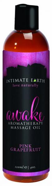 Intimate Earth Awake Massage Oil 4oz - Click Image to Close