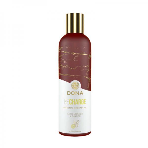 Dona Essential Massage Oil Recharge Lemongrass & Ginger - Click Image to Close