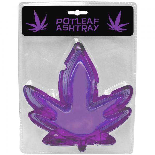 Purple Potleaf Ashtray - Click Image to Close