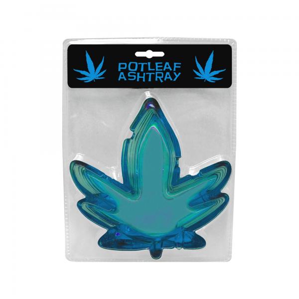 Blue Pot Leaf Ashtray