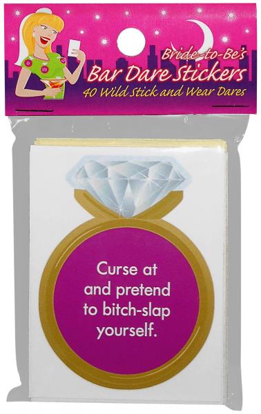 Bride-to-be Bar Dare Stickers - Click Image to Close