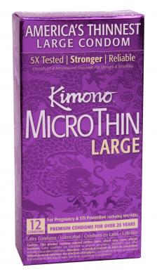 Kimono Microthin 12Pk Large