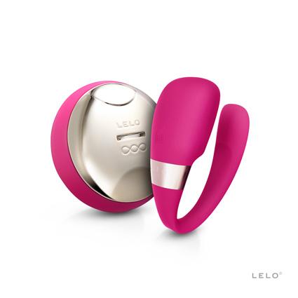 Tiani 3 Cerise Couples Massager - Click Image to Close