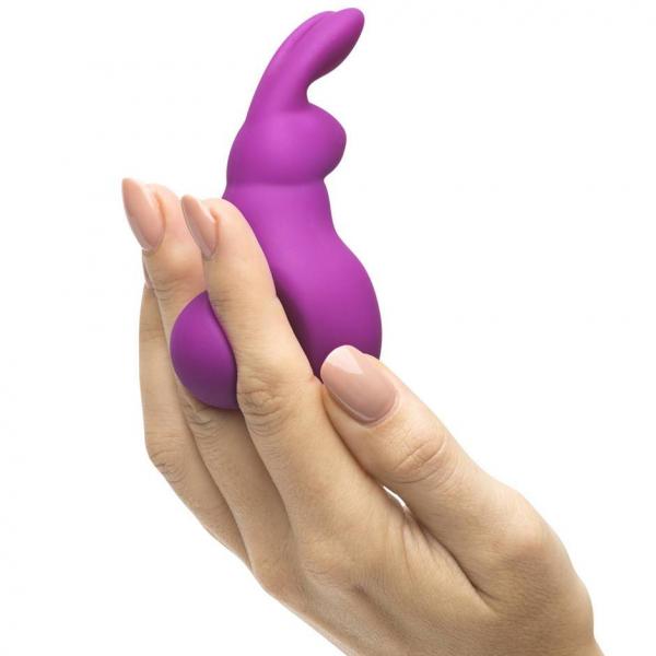 Happy Rabbit Mini Ears USB Clitoral Vibrator Purple - Click Image to Close