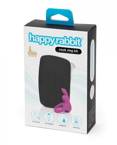 Happy Rabbit Cock Ring Kit 2pc Black