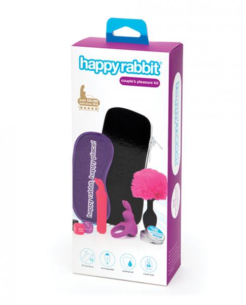 Happy Rabbit Couples Pleasure Kit 7pc Black