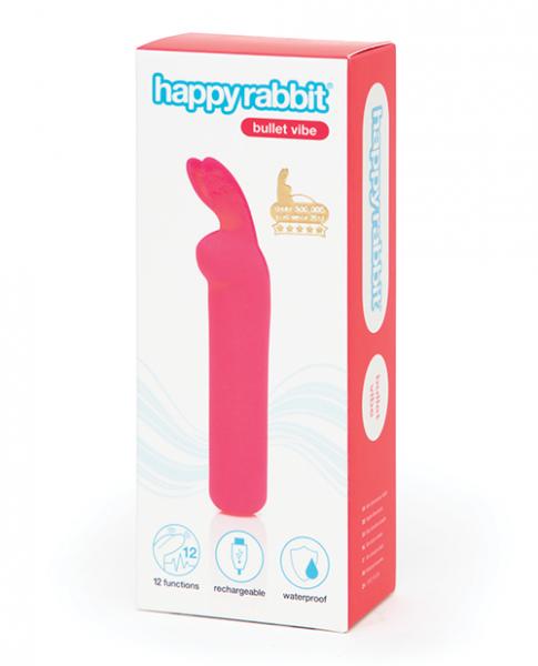 Happy Rabbit Rabbit Ears Bullet Vibe Pink - Click Image to Close