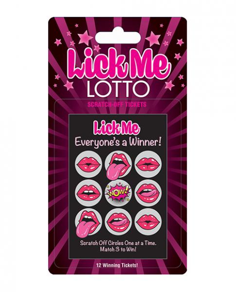 Lick Me Lotto 12 Winning Tickets - Click Image to Close