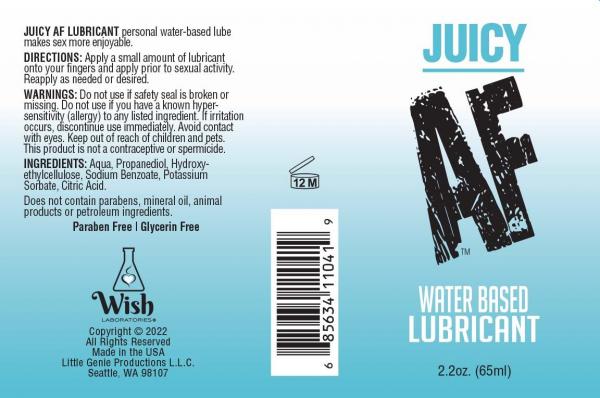 Af Lube Water Based 2oz Bottle - Click Image to Close