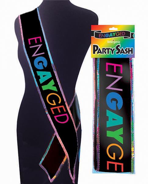 Engayged Sash Black O/S - Click Image to Close