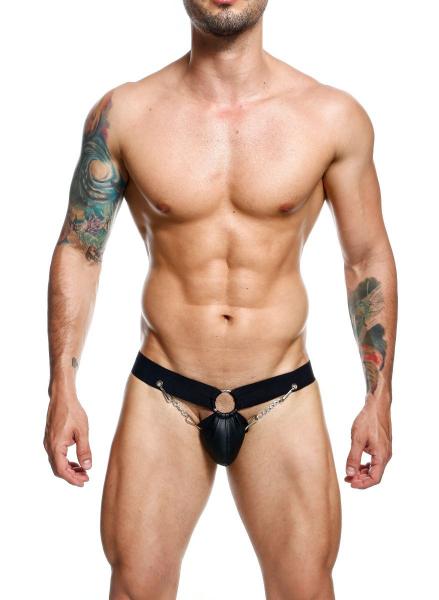 Male Basics Dngeon Chain Jockstrap Black O/s (hanging) - Click Image to Close