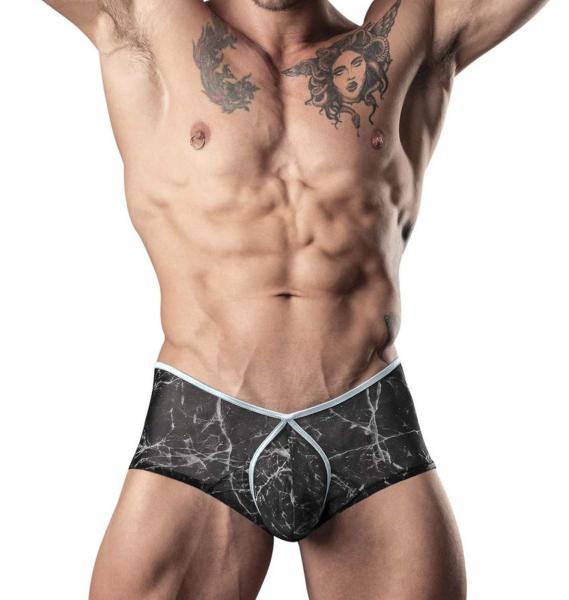 Marble Mesh Mini Short Black Medium