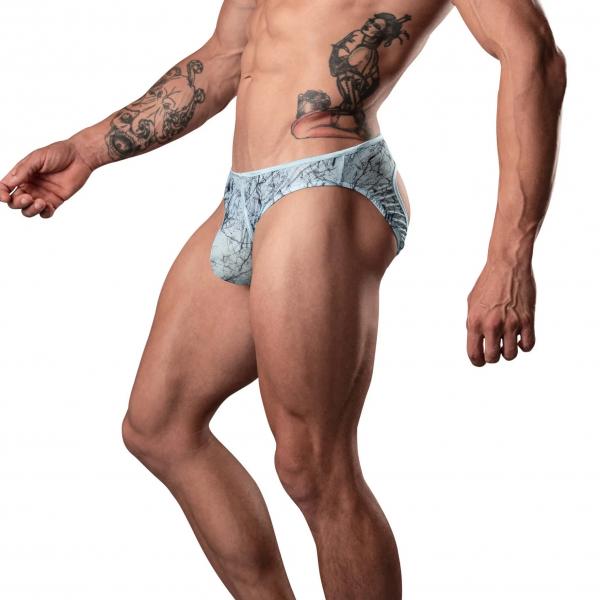 Marble Mesh Moonshine Jock Light Blue S/m - Click Image to Close