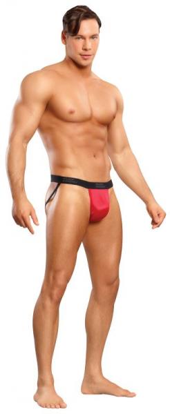 Jock Satin Lycra Red L/xl - Click Image to Close