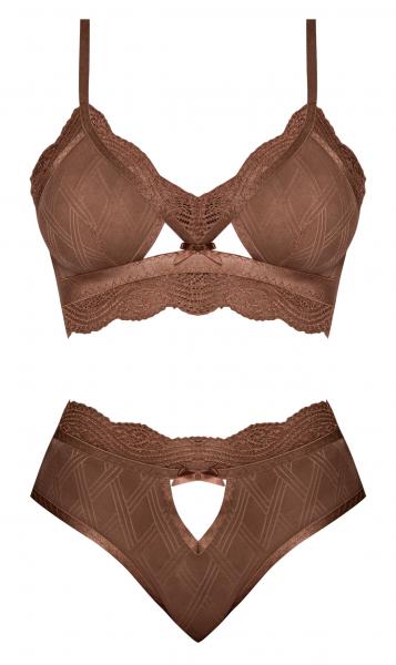 Caramel Kiss Bralette & G- Panty Caramel 2xl