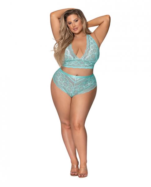 Seabreeze Strappy Back Cami & Short Set Turquoise 2xl - Click Image to Close