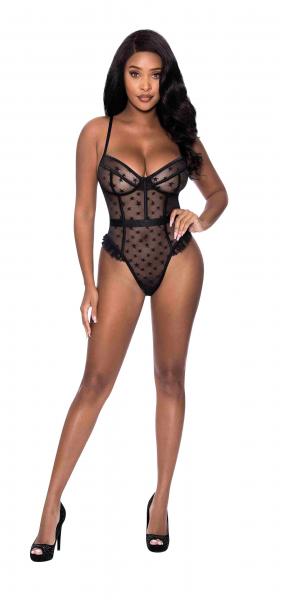 Love Star High Leg Teddy Black L/xl - Click Image to Close