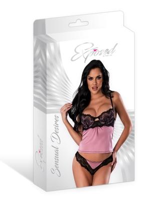 Sensual Desires Cami & Cheeky Panty Mauve 2xl