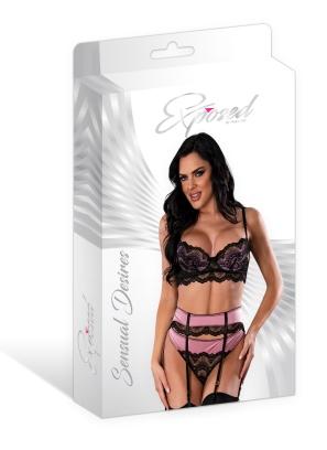 Sensual Desires Bra Cincher & Thong Mauve S/m - Click Image to Close