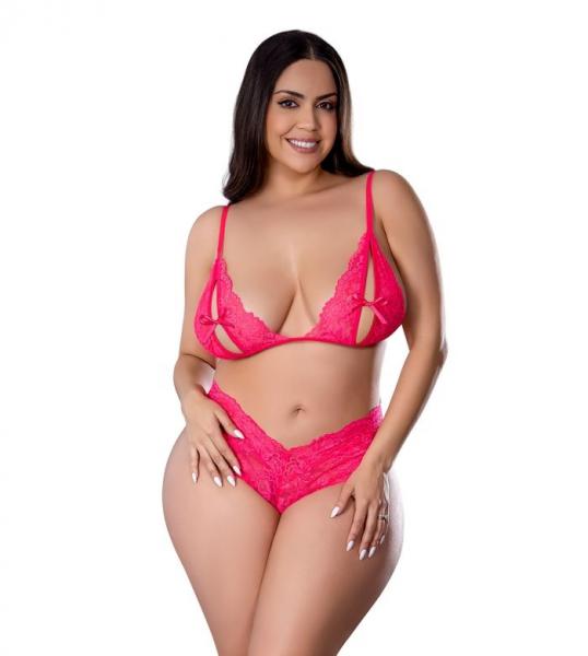 Get It Girl Bralette & Boy Short Pink 2xl - Click Image to Close