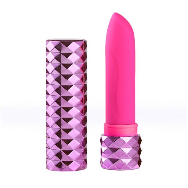 Roxie Crystal Gem Lipstick Vibrator Pink