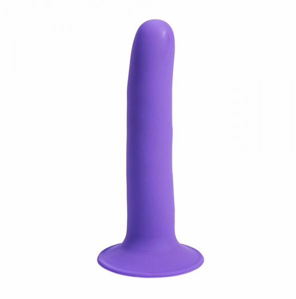 Marin 8 In Posable Silicone Dong Purple - Click Image to Close