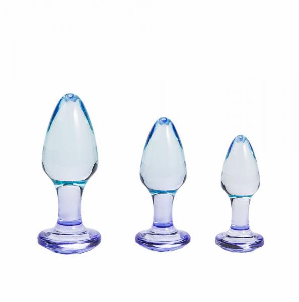 Butties 3pc Acrylic Anal Plug Set - Click Image to Close