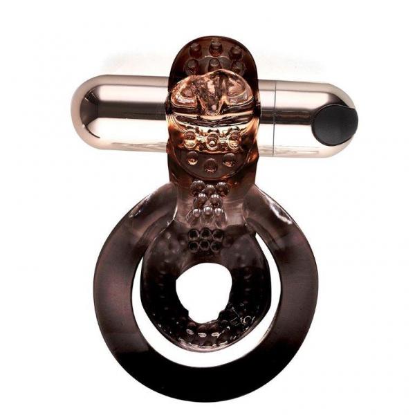 Jayden Rose Gold Rechargeable Vibrating Erection Ring - Click Image to Close