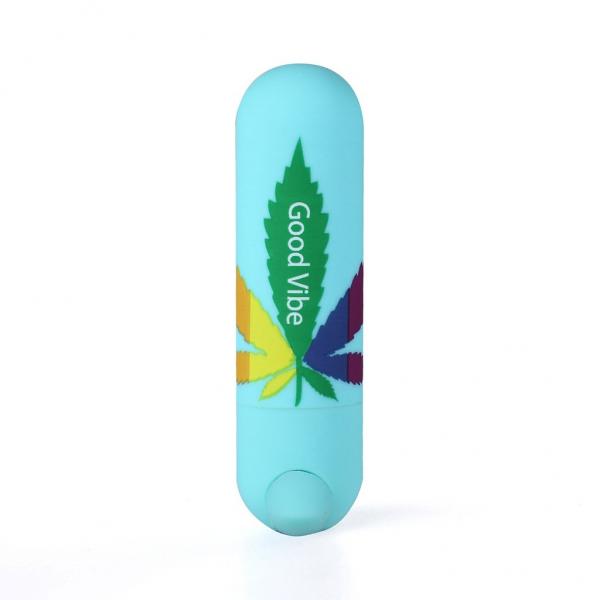 Jessi 420 10 Function Mini Bullet Vibrator Teal - Click Image to Close