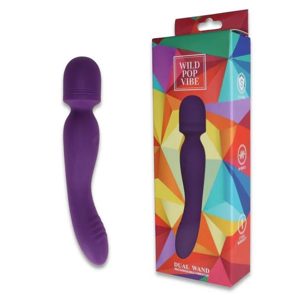 Wild Pop Vibe Dual Wand Purple - Click Image to Close