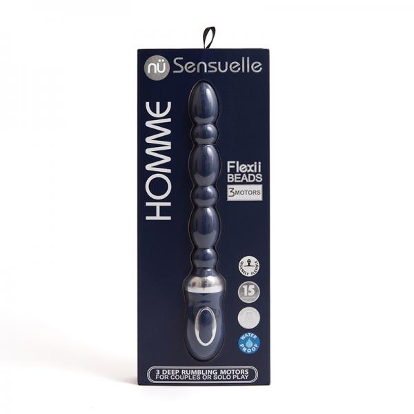 Sensuelle Homme Flexii Beads Navy Blue - Click Image to Close