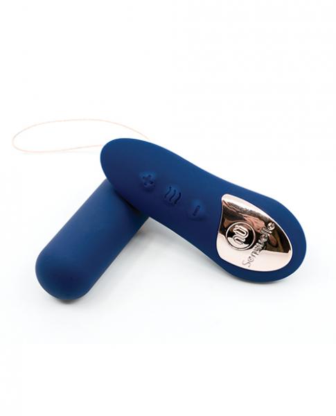 Sensuelle Remote Control Bullet Vibrator Plus Navy Blue - Click Image to Close