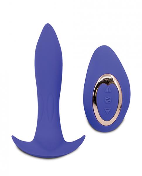 Power Plug Remote Control Butt Plug Ultra Violet