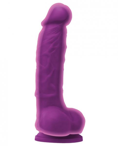 Colours Dual Density 5 inches Dildo Purple - Click Image to Close