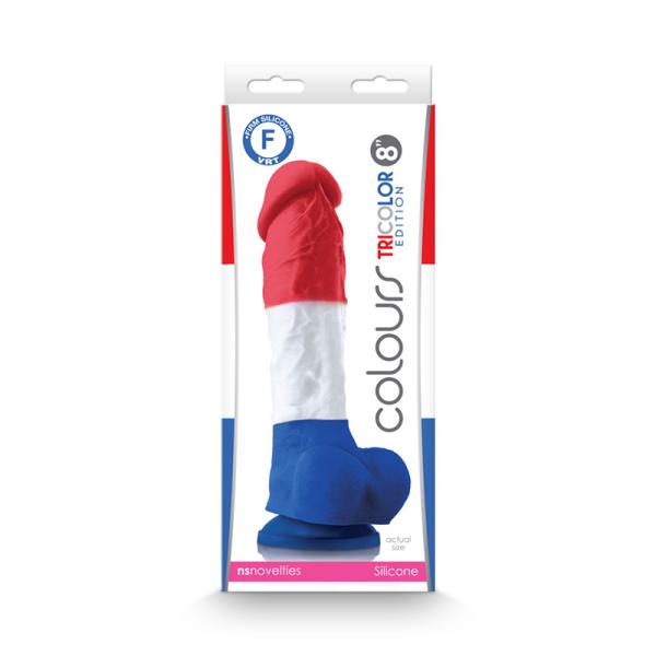 Colours Pleasures Tricolor 8 Dildo " - Click Image to Close