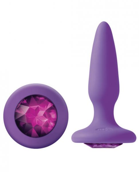 Glams Mini Butt Plug Purple Gem - Click Image to Close