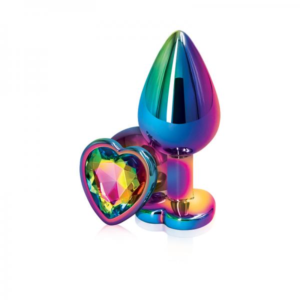 Rear Assets Multicolor Heart Medium Rainbow - Click Image to Close