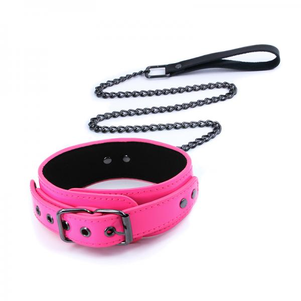 Electra Collar & Leash Pink - Click Image to Close